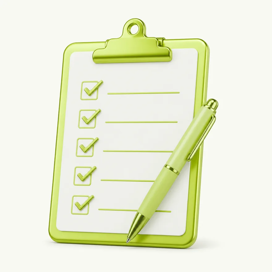 Clipboard checklist — Casino Winbeast