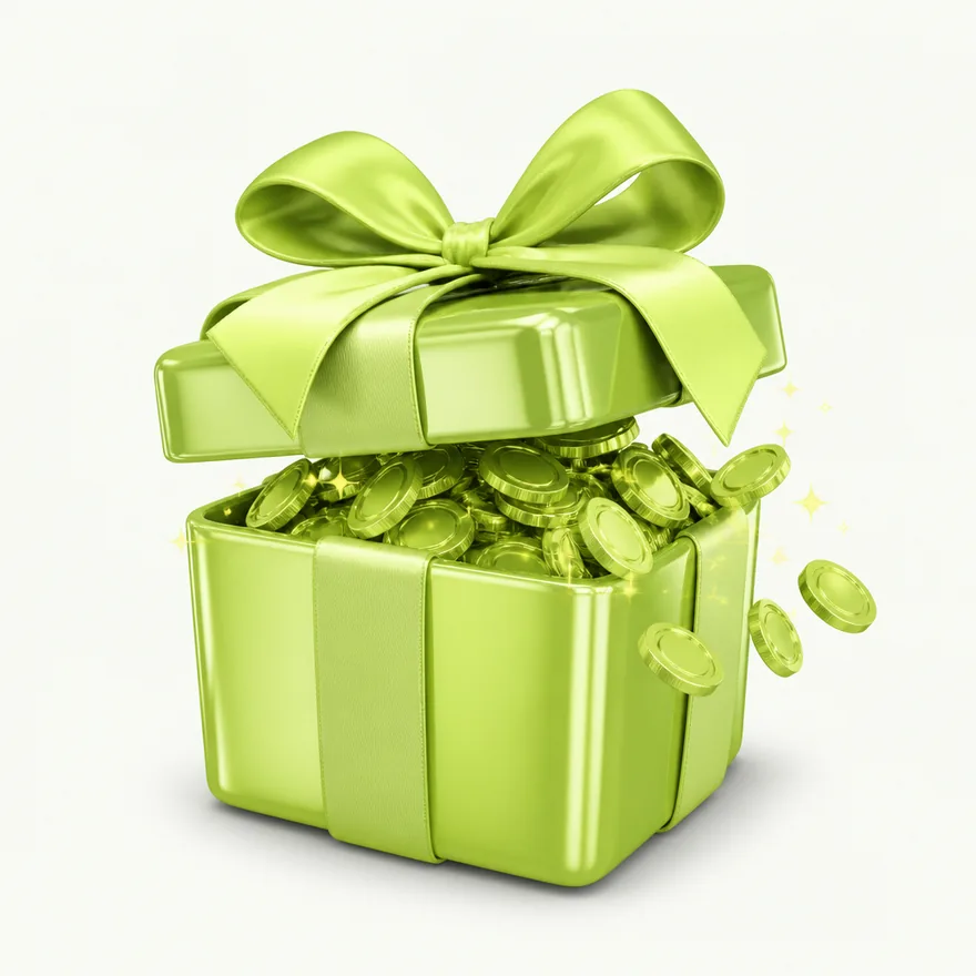 Ribbon-tied gift box — Casino Winbeast