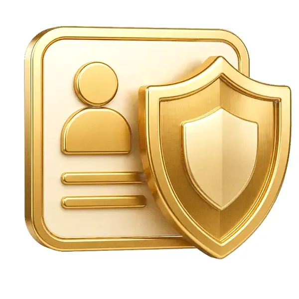 Shield and id card — Casino Winbeast