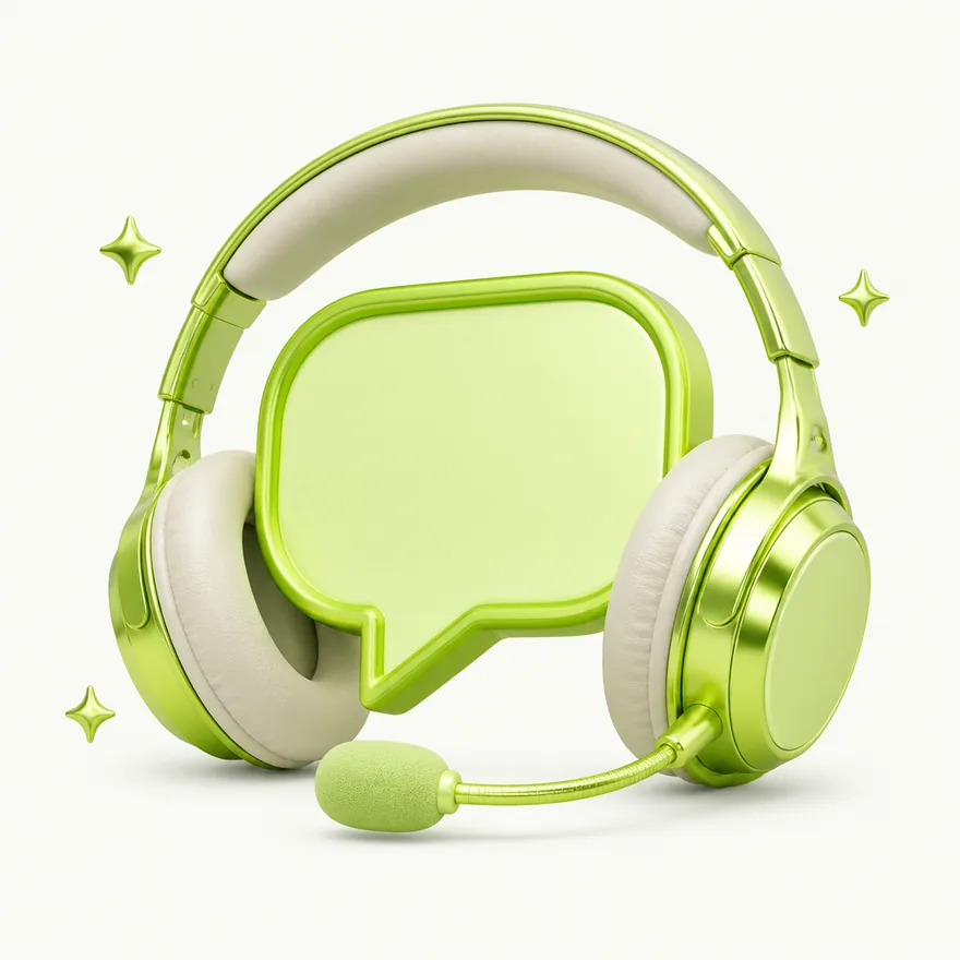 Headset with speech bubble — Casino Winbeast