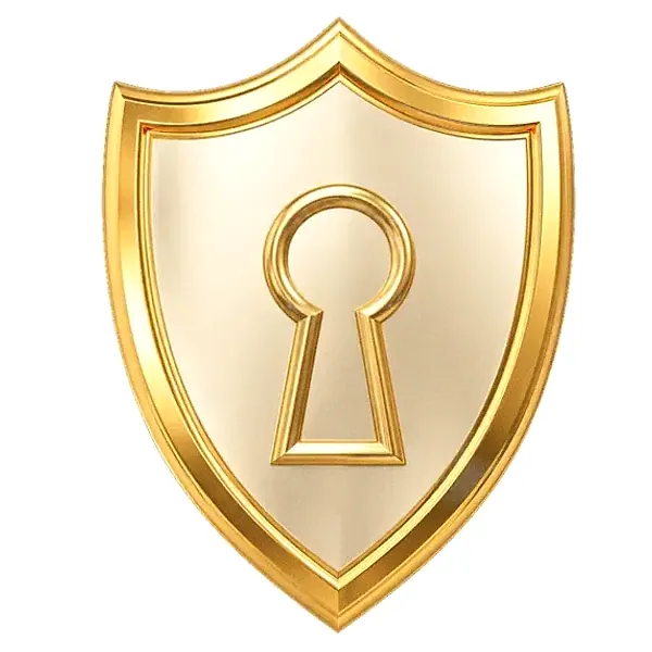 Shield with keyhole — Casino Winbeast