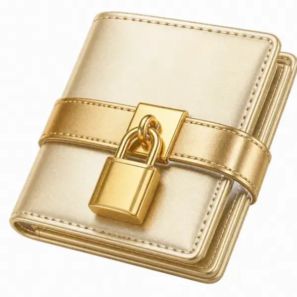 Locked leather wallet — Casino Winbeast