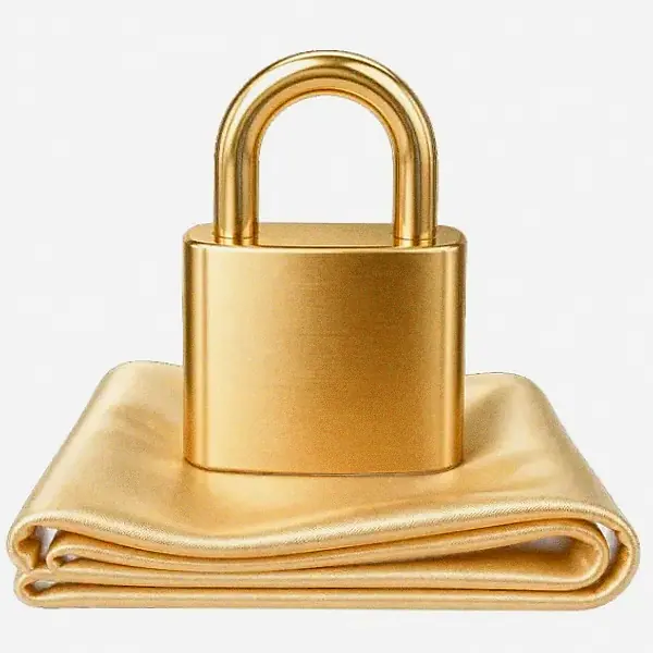 Padlock on folded cloth — Casino Winbeast