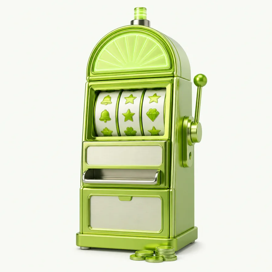 Slot cabinet with marquee — Casino Winbeast