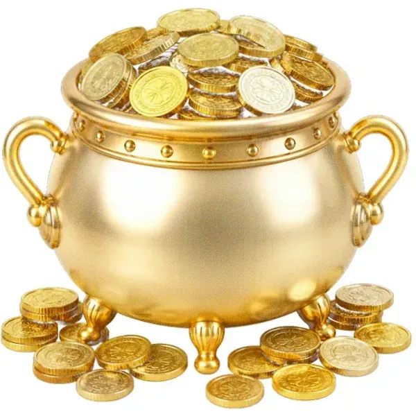 Coin-filled cauldron — Casino Winbeast