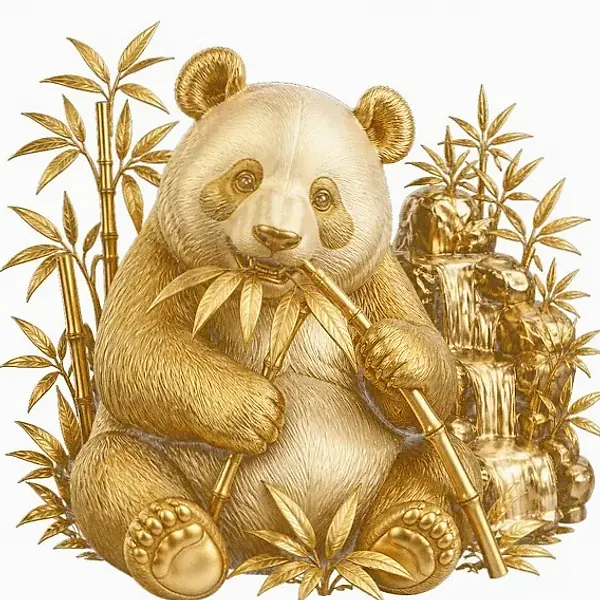 Panda eating bamboo — Casino Winbeast